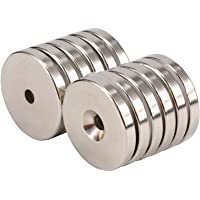 TACKTIMES Imanes Neodimio Imanes Pizarra Magnetica 12 Paquetes de Diámetro 32 x 5 mm para Refrigerador- Bricolaje…